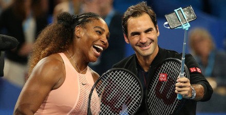 Serena Williams contro Roger Federer: il 2019 comincia con un doppio misto tra titani